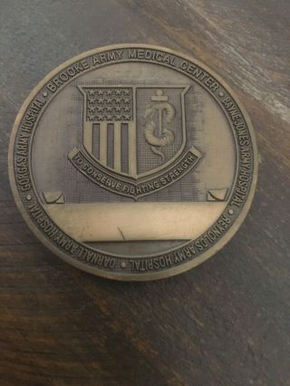 REAL Army Challenge Coin - Brooke Army Medical Center Commanders Coin 2