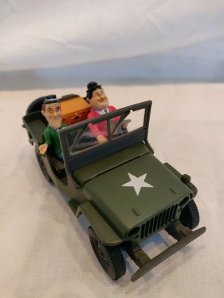 Laurel & Hardy In Jeep 1:32 Scale Wwii Army Military Willys 2001,  Eco Ship Save.