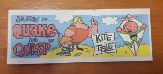 1965 Quaker Oats Cereal Comic Book The Adventures Of Quake And Quisp Kite Tale
