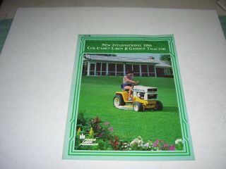Ih Cub Cadet 1100 Lawn & Garden Tractor Color Sales Brochure,  1978