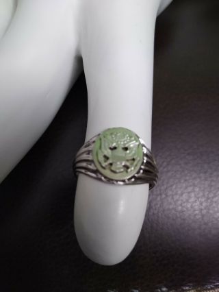 Vintage Sterling Silver 925 Us Army Ring (size 9 1/2).