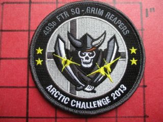 Air Force Squadron Patch Usafe 493 Fs Lakenheath F - 15 2013 Arctic Yello