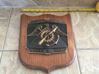 Us Navy Ship Bronze Plaque - Uss Samuel Gompers Bronze Plaque