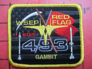 Air Force Squadron Patch Usafe 493 Fs Lakenheath Wsep Red Flag 