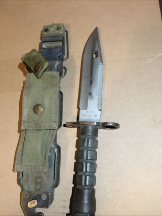 Phrobis Iii M9 Bayonet Knife Collectible Militaria Scabbard Sheath With Case