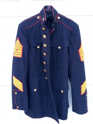 Ww2 Usmc Marine Corps Dress Blues Coat