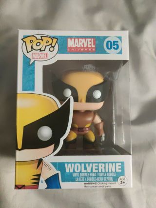 Funko Pop Marvel Wolverine 05 (brown Suit) - Rare - No Sticker