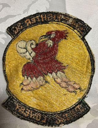 Vintage USAF AirForce 334TH FIGHTER SQUADRON PATCH Emblem Julius Lowery Sew - on 2