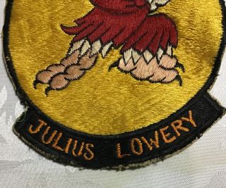 Vintage USAF AirForce 334TH FIGHTER SQUADRON PATCH Emblem Julius Lowery Sew - on 4