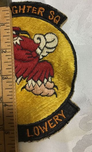 Vintage USAF AirForce 334TH FIGHTER SQUADRON PATCH Emblem Julius Lowery Sew - on 5
