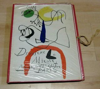 Derriere Le Miroir Maeght Editeur Paris Hardcover Folder Joan Miro Art