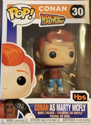 Exclusive Tbs Conan Marty Mcfly With Hoverboard Funko Pop 30