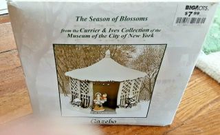 Currier And Ives Museum Of York City Gazebo For Winter Holiday Village Scene