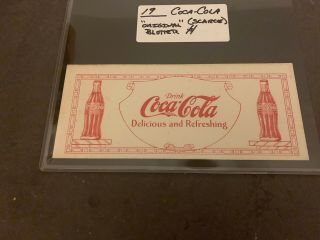 1920s Coca Cola Delicious And Refreshing Ink Blotter -