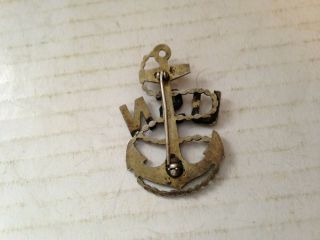Vintage Sterling Silver United States Navy USN Anchor Pin 3