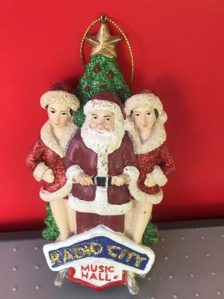 Radio City Music Hall Santa And Rockettes Christmas Ornament