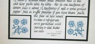 1968 David Lance Goines Alice Waters Pâté Maison Litho Print from 30 Recipes 3