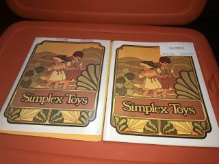 Vtg Simplex Toys Store Dealer Catalogs Puzzles Car Mechanical Wind - Up Squeak ‘71