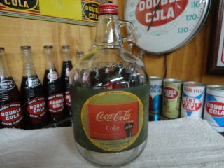 Coca - Cola 11 City Soda Fountain Syrup Paper Label 1 Gal Jug With Coke Cap