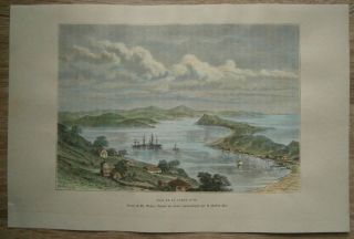 1881 Reclus Print Bay Of Vladivostok (golden Horn Bay),  Russia (80)