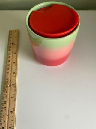 Starbucks Christmas Holiday 2020 Ceramic Mug Red/Pink/Green Ombre gift 2