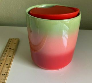 Starbucks Christmas Holiday 2020 Ceramic Mug Red/Pink/Green Ombre gift 3