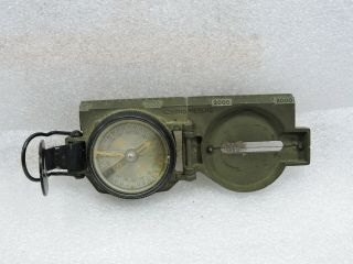 Vintage Military US Military Navy Folding Compass Waltham Watch Co HM Anchor USA 3
