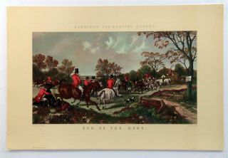 Jf Herring End Of The Hunt British Hunting Scenes Print Lithograph Z284