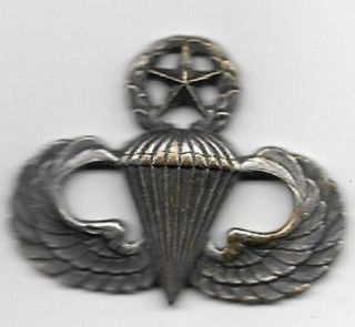 Us Army & Air Force Master Vintage Parachutist Badge Jump Wings
