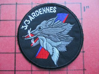 Air Force Squadron Patch France French 3/3 Ec Fighter Sqn Ardennes