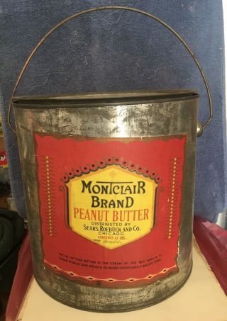 Sears Roebuck Peanut Butter Can