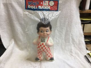 Vintage Bob’s Big Boy Doll Bank Package Factory Seaded