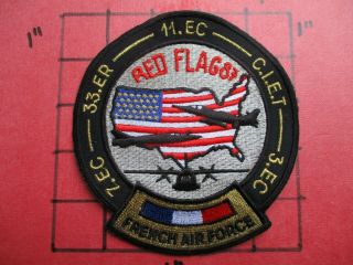 Air Force Squadron Patch France French Red Flag 1987 7.  Ec 11.  Ec 3.  Ec.