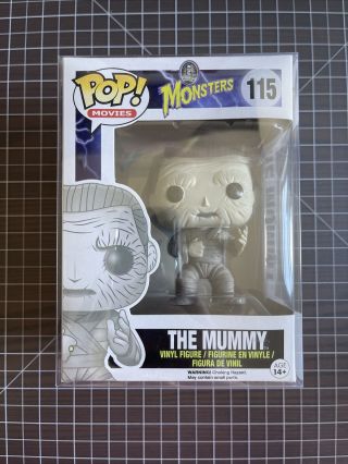 Error The Mummy Funko Pop Movies Universal Monsters 115 Vinyl Figure W/protector