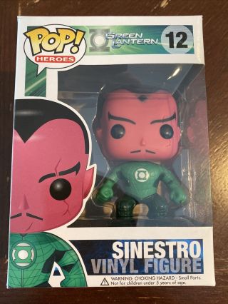 Funko Pop Dc Heroes Green Lantern Sinestro 12 Vaulted Vinyl Figure
