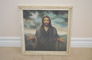 The Life Of Christ Vintage Lithograph By Joseph Wallace King Come Unto Me Bakker