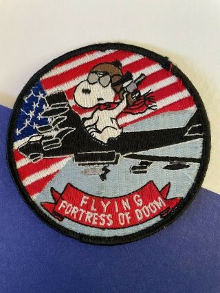" Flying Fortress Of Doom " Gam - 77/agm - 28 Hound Dog Missile/4135th Sw Usaf Patch