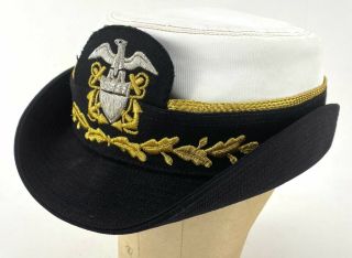 Us Navy Female Senior Officers Cap Commander Captain Hat Size 23.  5