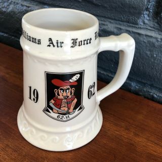Vintage 1962 Williams Air Force Base Mug / Stein - Personalized " Bill " W/ Pirate