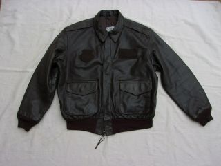 Usaf A - 2 Leather Flight Jacket With Blood Chit - - Turkish Mfg - - Xl Size Cool