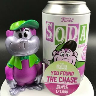 Funko Soda: Hanna Barbera - Grape Ape Metallic Chase (le 1000) Vinyl Figure Can