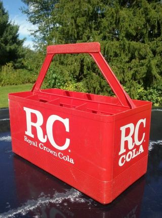 Vintage Rc Cola Plastic 8 Pack Carrier Royal Crown Cola Look