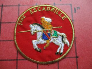 Air Force Squadron Patch France French Ec 2/13 Fighter Sq 1e Esc.  Alpes