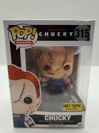 Funko Pop Movies 315 Bride Of Chucky Chucky Hot Topic Exclusive Vaulted