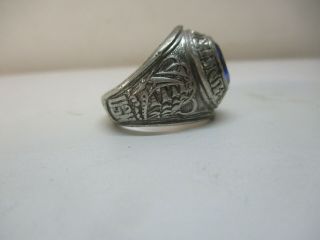 VINTAGE STERLING SILVER NAVY MENS RING SIZE 9/10 MILITARY 3