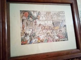 1971 Donald Art Co.  N.  Y.  - Print 6674 - By Anton Pieck - Holland,  Frame Not