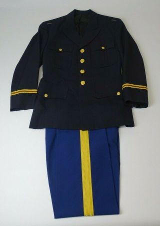 Vietnam War June 1968 Us Army Infantry Officer Dress Blue Tunic & Trousers