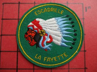 Air Force Pilot Squadron Patch France French Ec 2/4 La Fayette Spa - 124