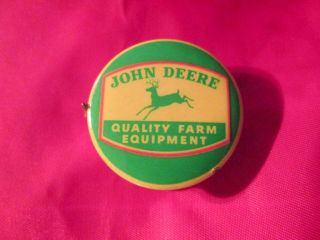Vintage John Deere Celluloid & Cloth Sewing Tape Measure Dealer Give - Away