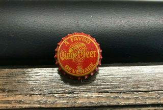 Vintage Faygo Ginger Beer Soda Pop Cork Bottle Cap / Crown Detroit Mi